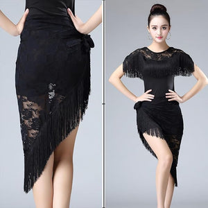 Lace Tassel Scarf wrap Skirt